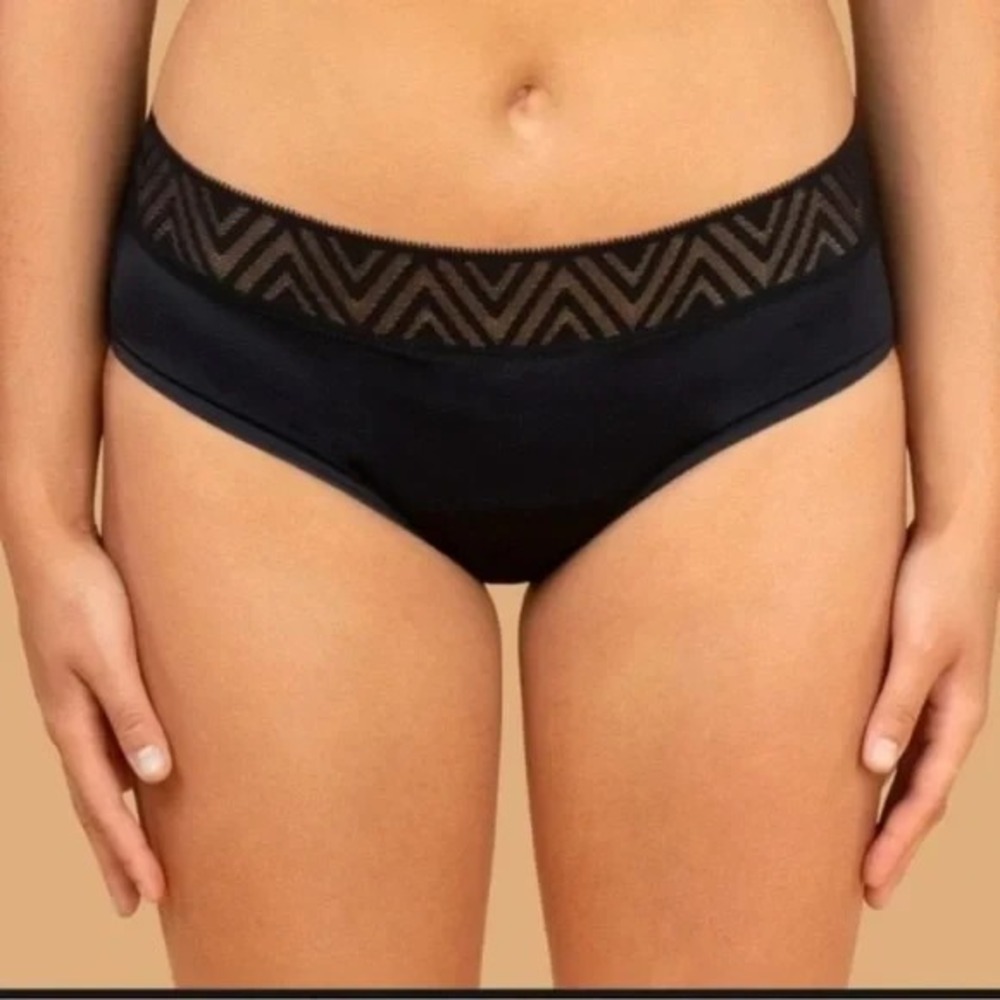 NWT Thinx Period Panty High Waist Super Absorbency3X Black Underwear Hi-Waist - Picture 4 of 8